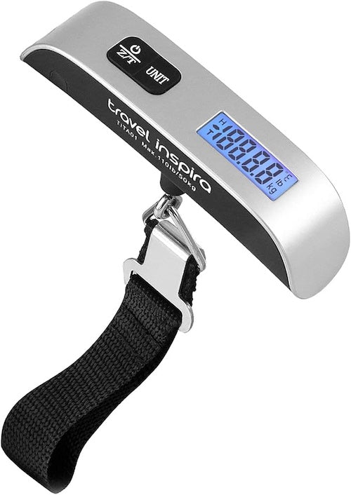 1 Ea Travel Inspira Portable Digital Luggage Scale 110 lb 1751