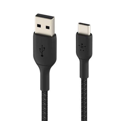 1M Belkin BoostCharge Braided USB-C to USB-A Charge Cable 1741