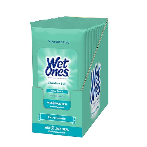 20 Ct Wet Ones Antibacterial Hand Wipes 1712