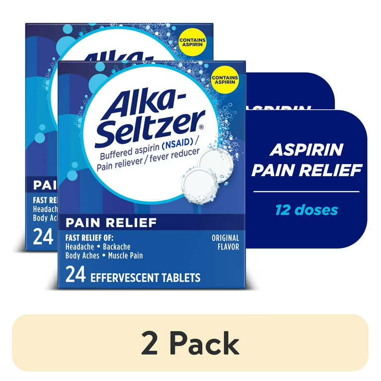2 Ct Alka-Seltzer Travel Size Effervescent Tablets 1721