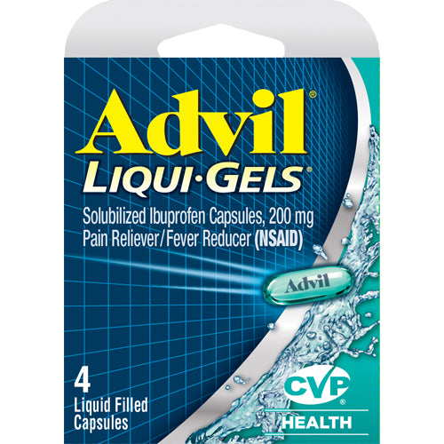 4 Ct Advil Liqui-Gels 200mg 1718