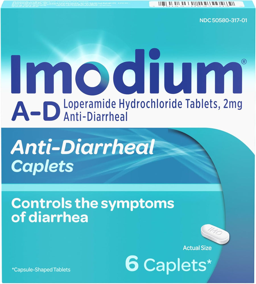 6 Ct Imodium A-D Diarrhea Relief Caplets 1725