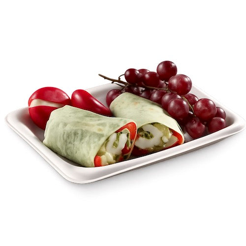 7.82 x 5.63 in Pulp Snack Tray D1687