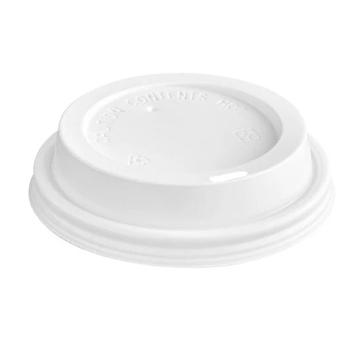 8 oz White Plastic Lid for Hot Cup D1023