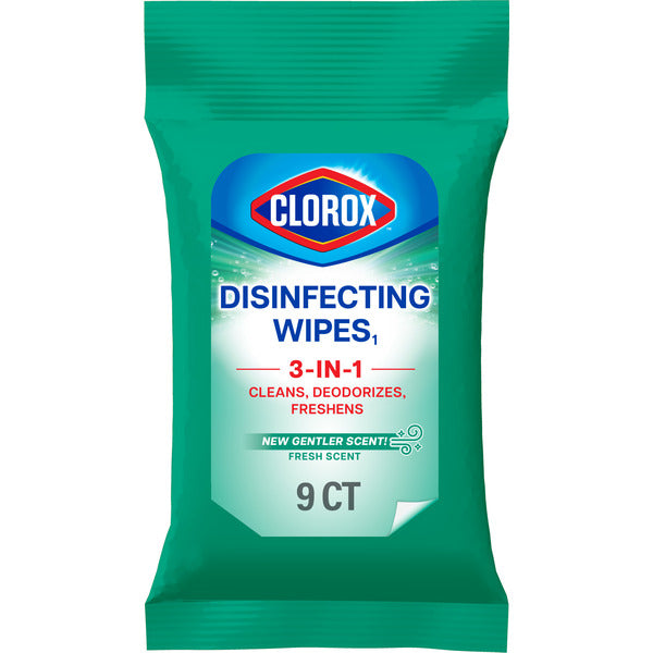 9 Ct Clorox Disinfecting Wipes Fresh Scent 1711