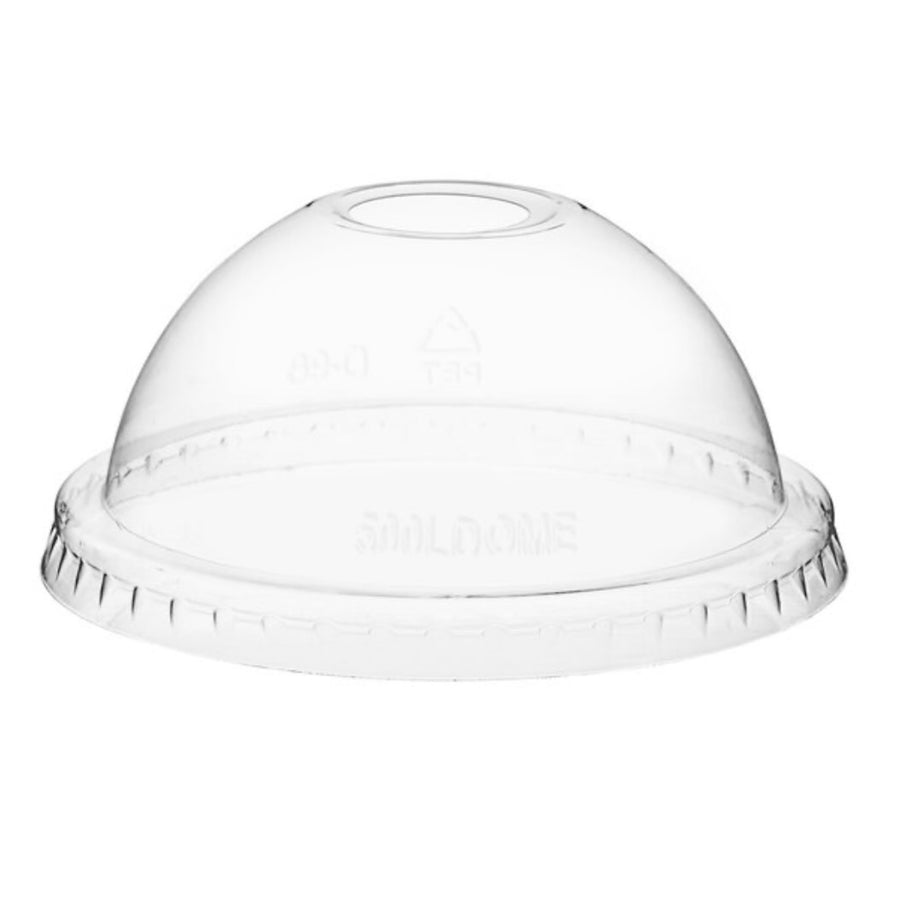 Custom 9-24 oz Clear Plastic Dome Hole Lid for Cold Cup DC1278